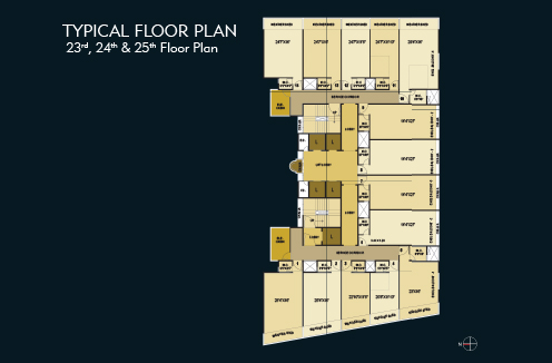 Refuge & Office Floor Plan - 7th, 12th & 17th